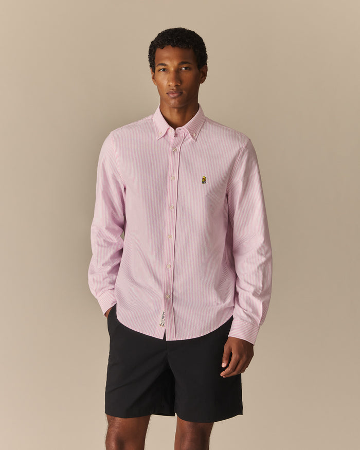 Men’s New Yorker Winnie-the-Pooh Oxford Shirt Pink Pink / XL