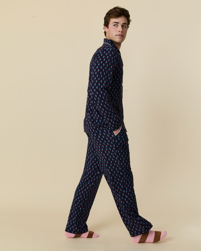 Men's Paddington Pajama Set Navy