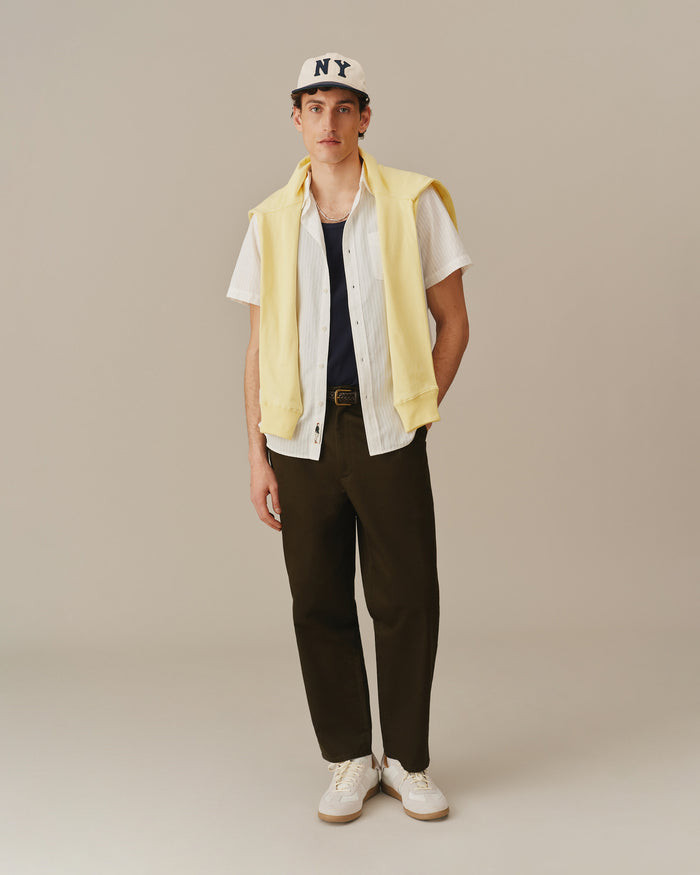 Men's Pastel Ribbon Stripe Shirt White