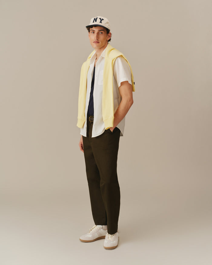 Men's Pastel Ribbon Stripe Shirt White