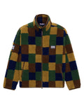 Men's Patchwork Sherpa Jacket Brown Multi