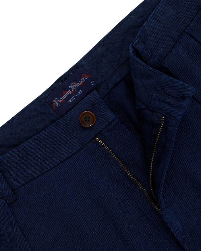 Men's Pleated Relaxed Trouser Navy '32 Inseam