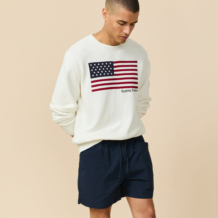 Men's Rip Stop Nylon Draw Shorts Classic Navy