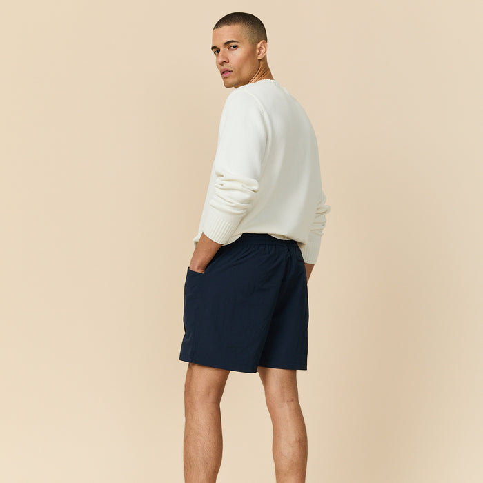 Men's Rip Stop Nylon Draw Shorts Classic Navy