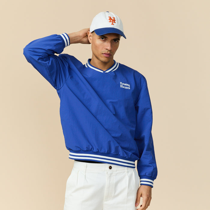 Men's Rip Stop Nylon Pullover Cobalt Blue