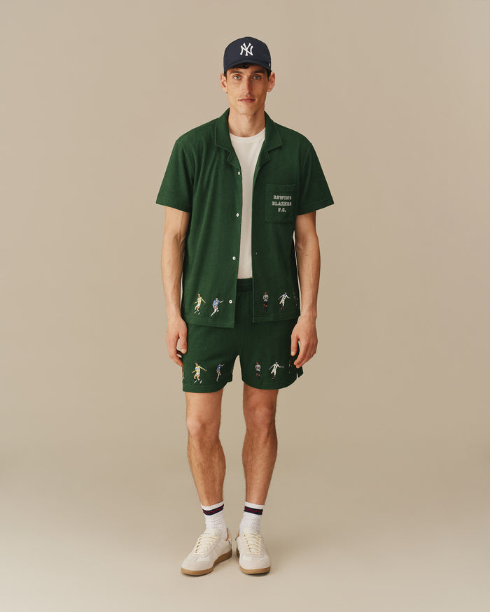 Men’s Soccer Terry Camp Shirt Green