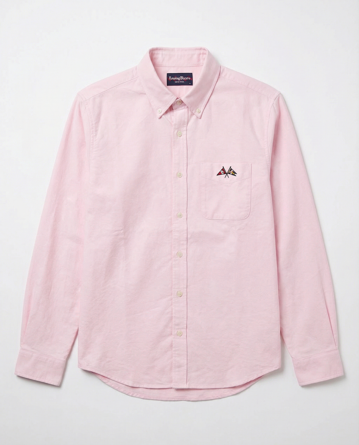 Men's Solid Oxford Shirt Pink