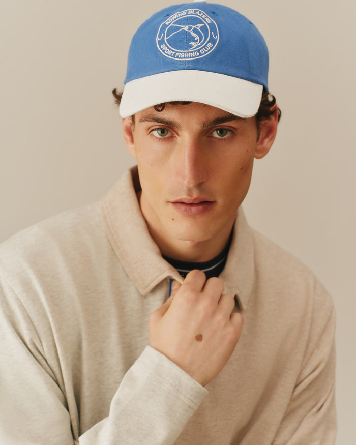Men's Sport Fishing Club Baseball Cap Blue