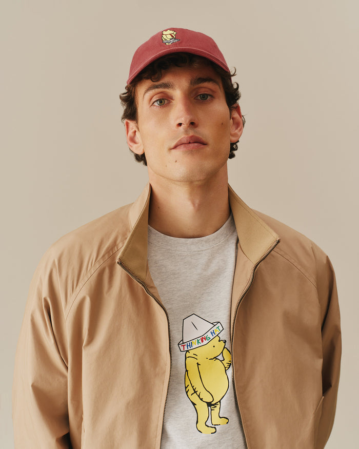 Men's Thinking Hat Winnie-the-Pooh Tee Light Heather Grey