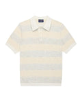 Men's Tonal Striped Polo White