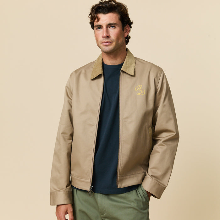 Men's Twill Work Jacket Khaki