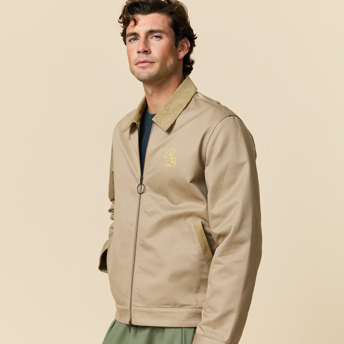 Men's Twill Work Jacket Khaki