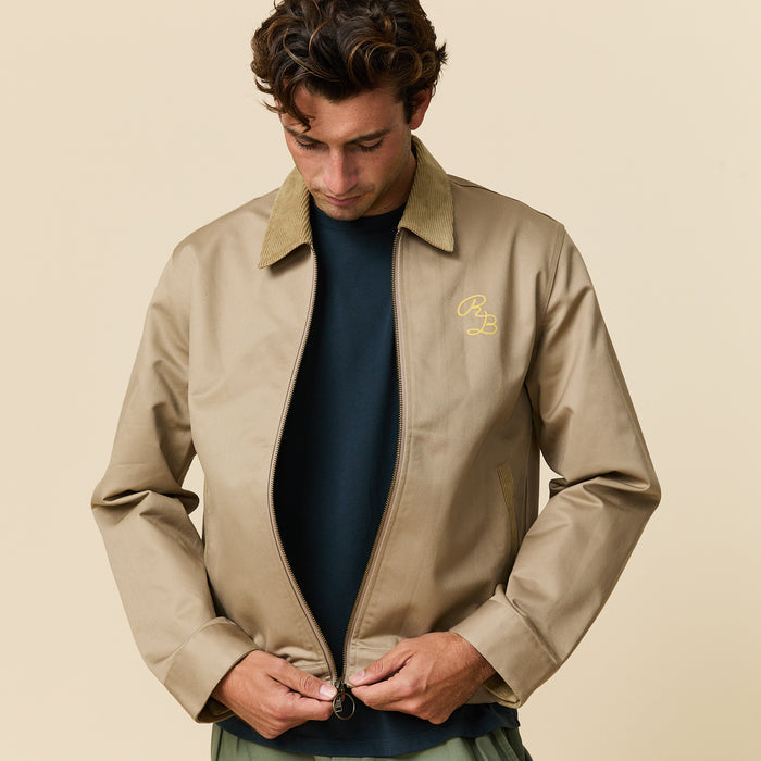 Men's Twill Work Jacket Khaki