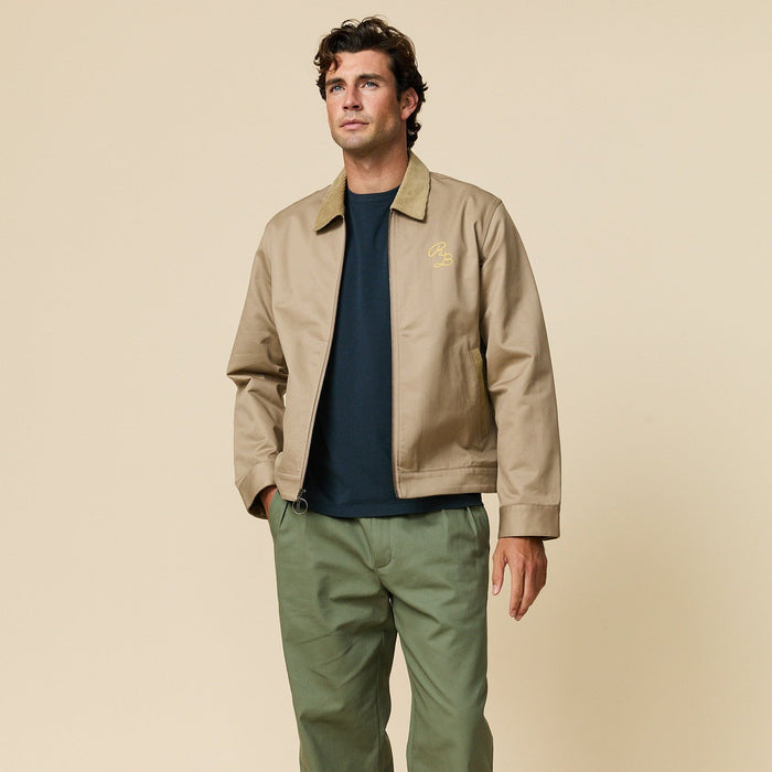 Men's Twill Work Jacket Khaki