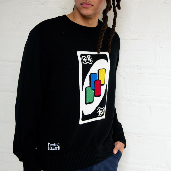 Men's UNO™ Draw Four Cotton Sweater Black