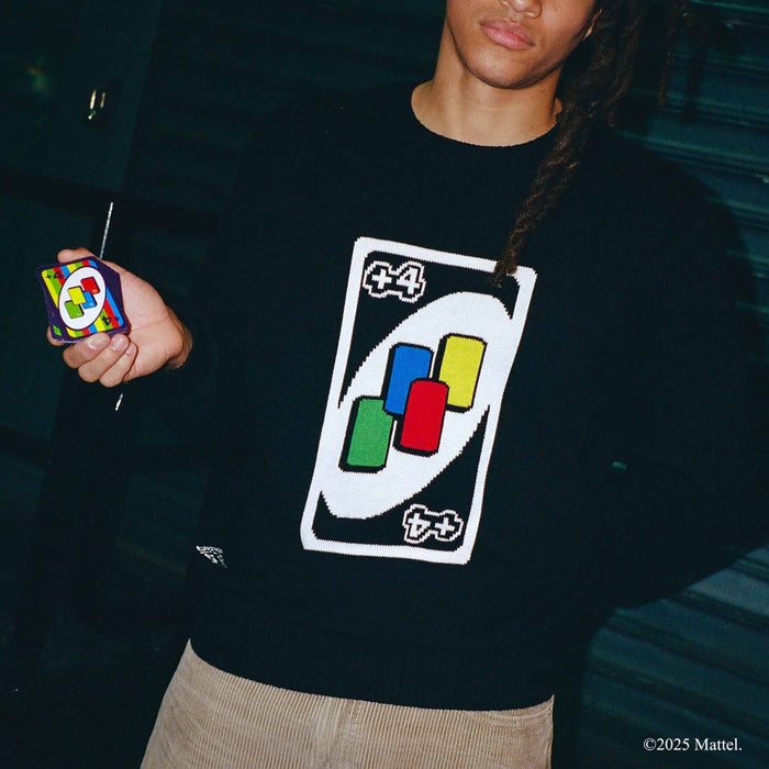 Men's UNO™ Draw Four Cotton Sweater Black