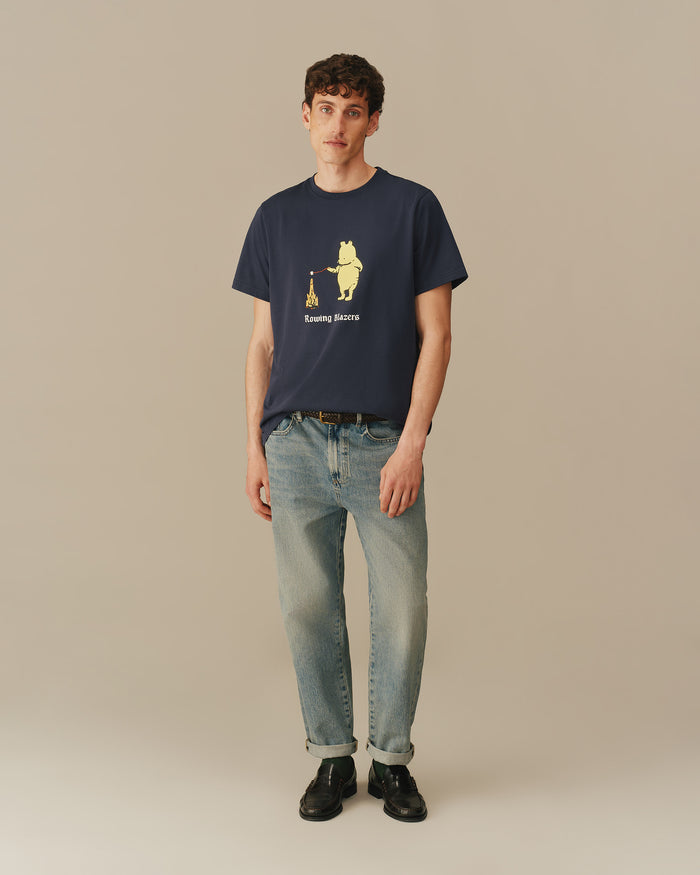 Men’s Pooh Campfire Tee Navy Navy / XS