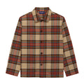 Men's Wool Stewart Tartan Chore Jacket Neutral Plaid