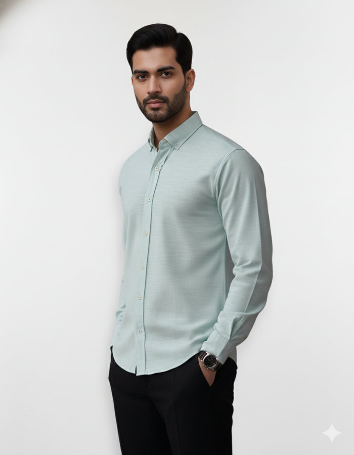 Mint Green Button Down Shirt