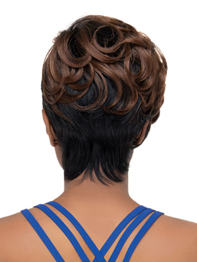Mix Color Brown Unique Weave Synthetic Wigs