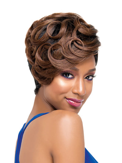 Mix Color Brown Unique Weave Synthetic Wigs