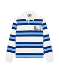 Moomin Cotton Rugby Blue White Stripe
