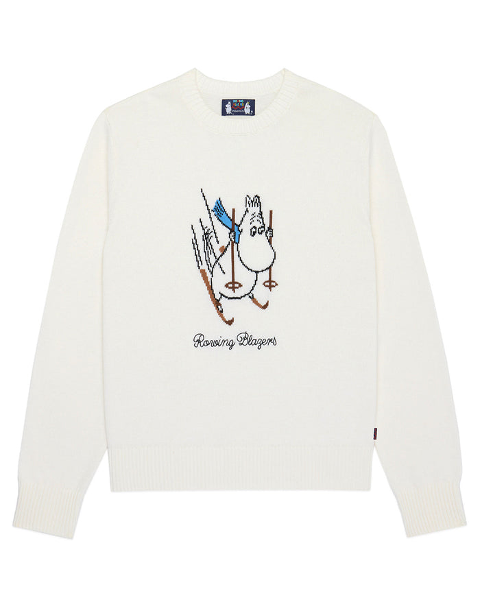 Moomin Cotton Ski Sweater White