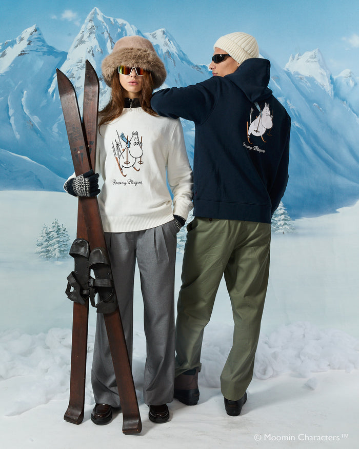 Moomin Cotton Ski Sweater White