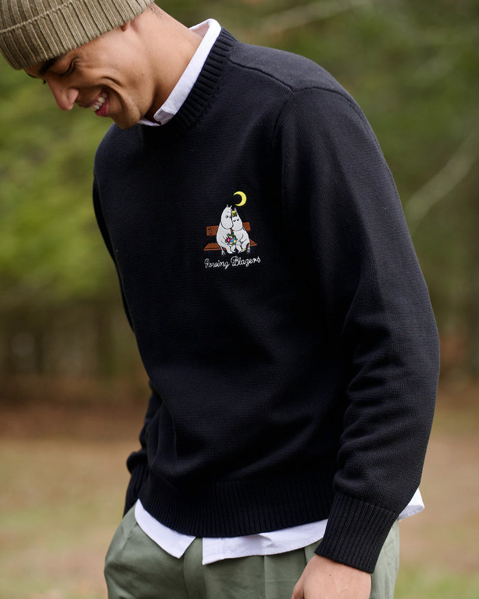 Moomin Cotton Sweater Black