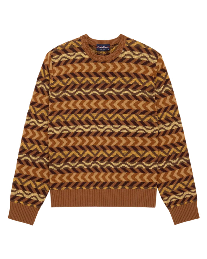 Multi Stripe Sweater Brown Multi