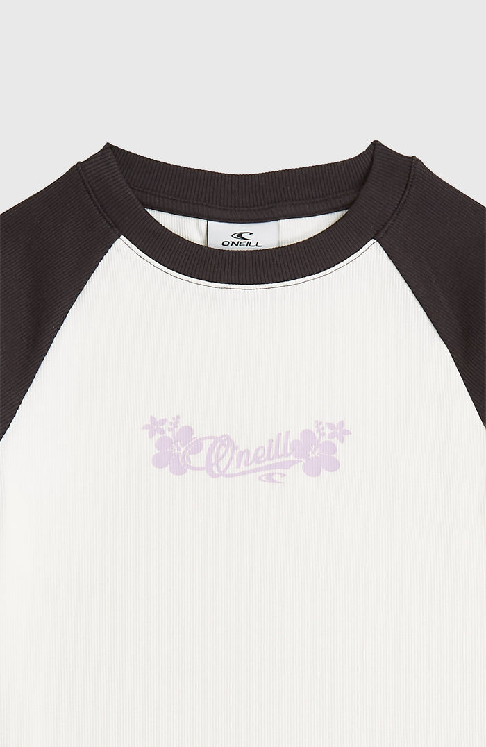 O'Neill Colour-Block Rib T-Shirt | Snow White Colour Block
