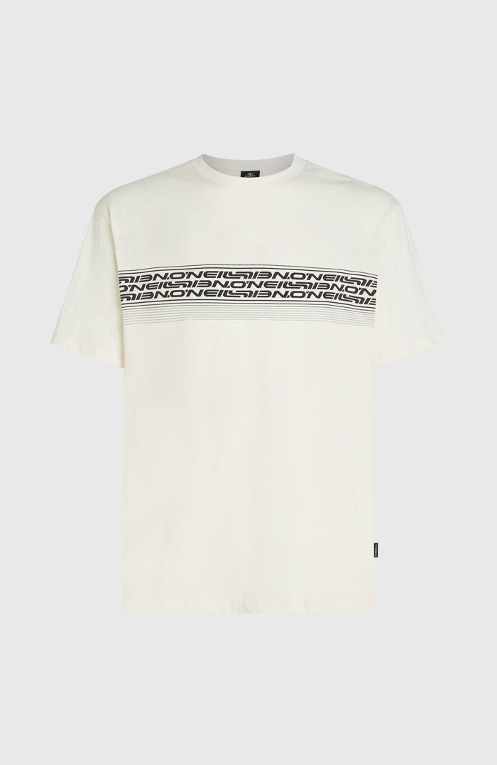 O’Neill Logo Stripe T-Shirt | Snow White