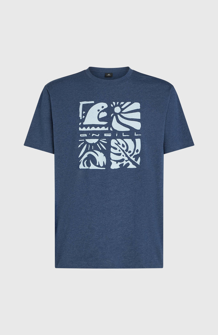 O’Neill Melange Front Print T-Shirt | English Evening