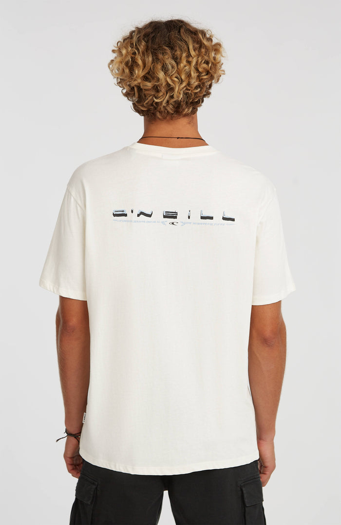 O’Neill Retro Back Print T-Shirt | Snow White