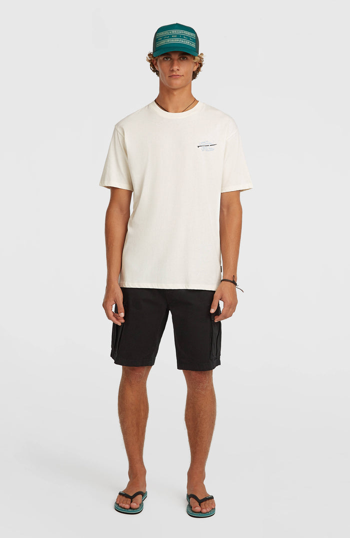 O’Neill Retro Back Print T-Shirt | Snow White