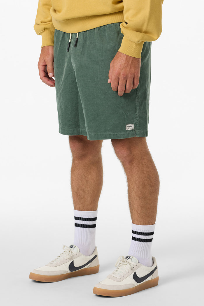 O'Riginals Cord Elastic Waist 18" Shorts - Dark Forest | O'Neill
