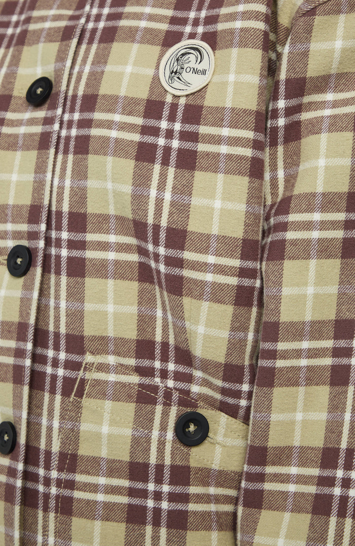 O'Riginals Fleece-Lined Jacket | Beige Check Flannel