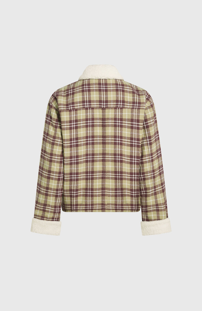 O'Riginals Fleece-Lined Jacket | Beige Check Flannel