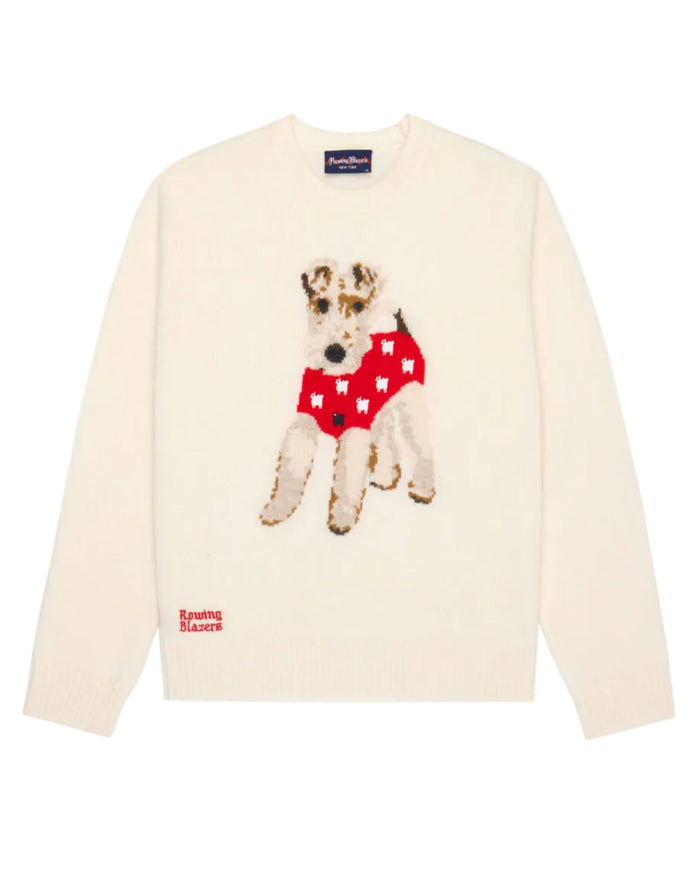 Oversized Cashmere Terrier Sweater Cream