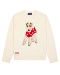 Oversized Cashmere Terrier Sweater Cream