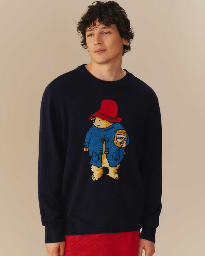 Paddington Bear Cashmere Sweater Navy