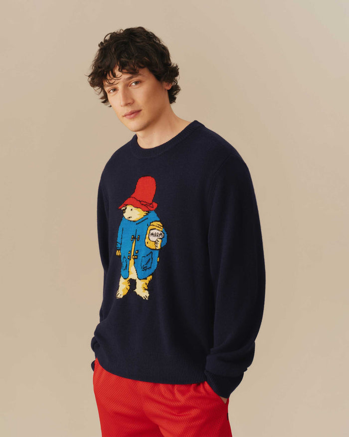 Paddington Bear Cashmere Sweater Navy