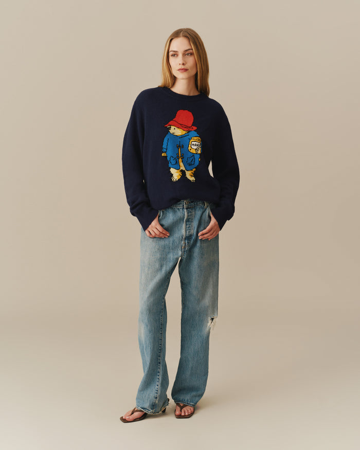 Paddington Bear Cashmere Sweater Navy