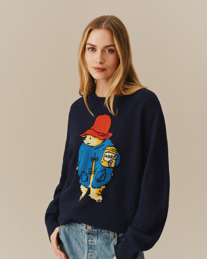 Paddington Bear Cashmere Sweater Navy