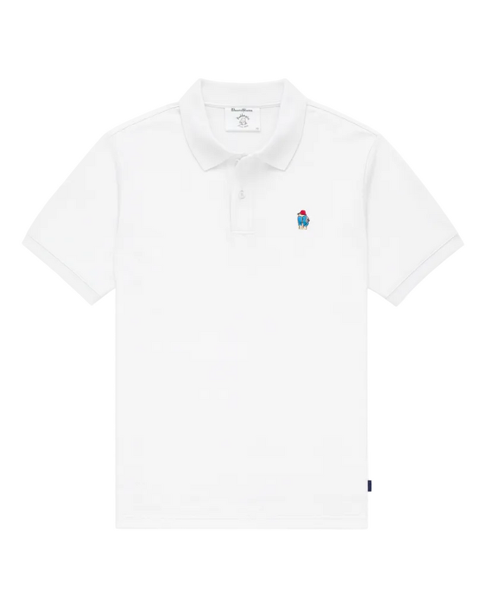 Paddington Bear Pique Polo White