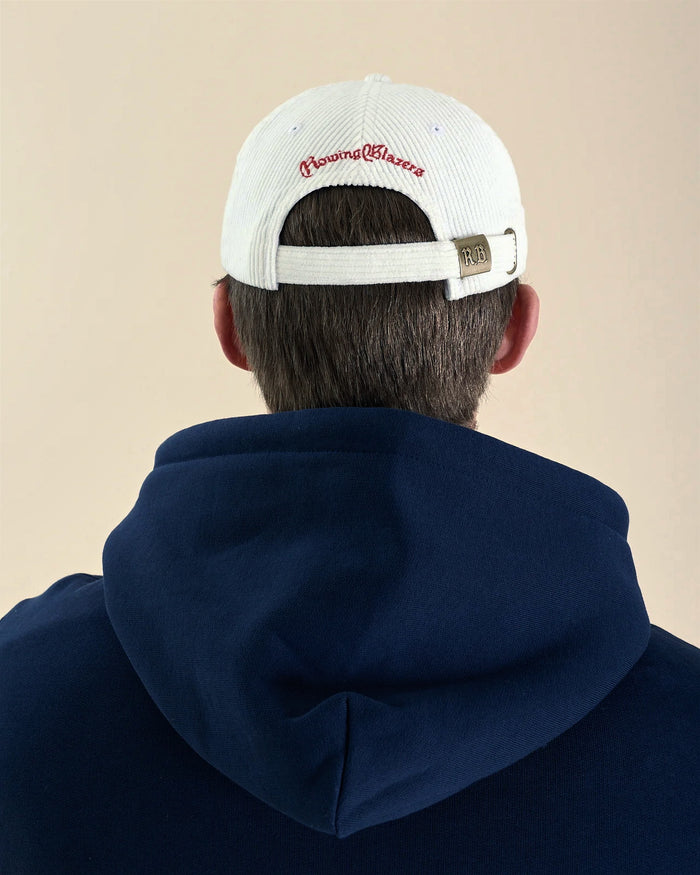 Paddington Corduroy Baseball Cap White