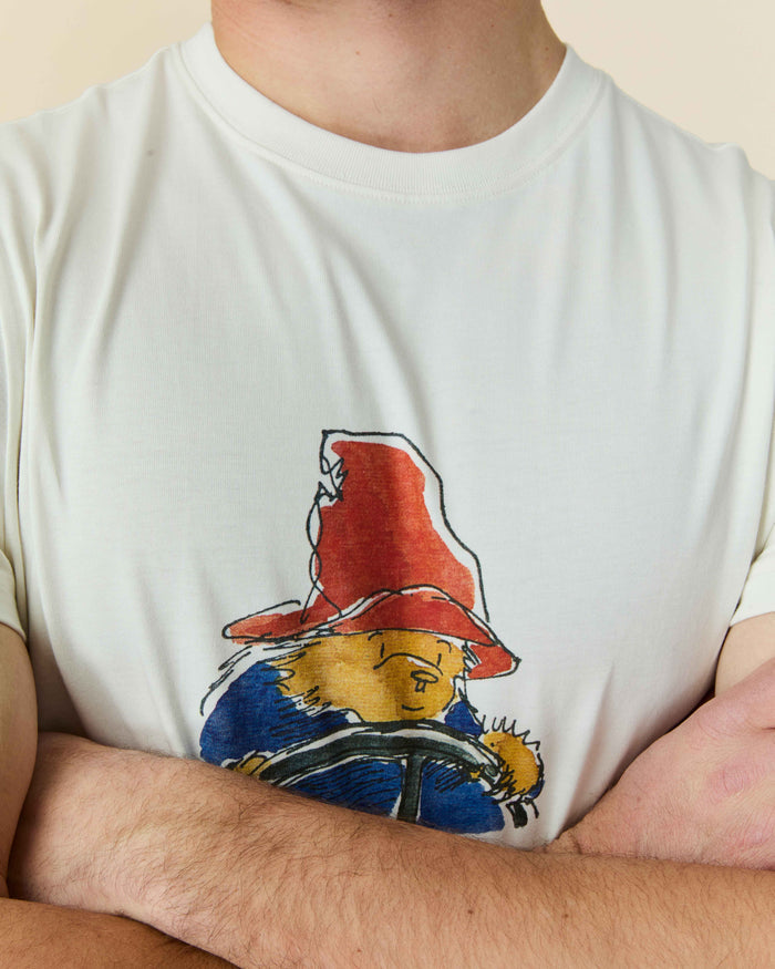 Paddington Driving Cotton Tee White