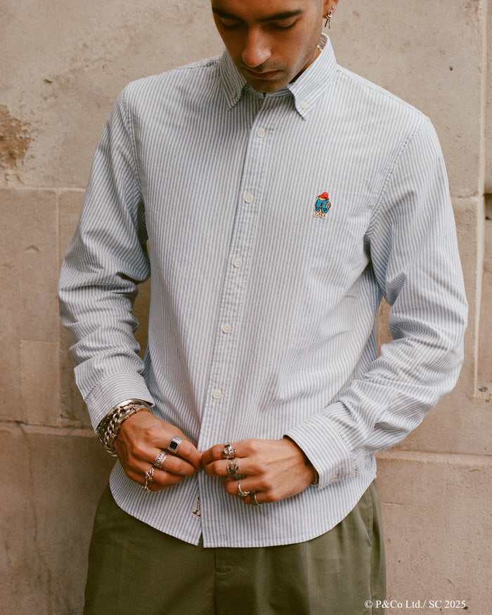 Paddington Oxford Light Blue Stripe