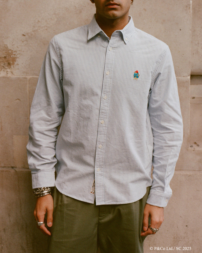Paddington Oxford Light Blue Stripe