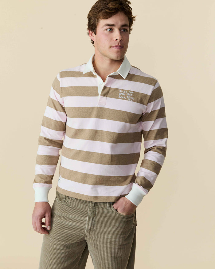 Paddington Rugby Pink Brown Stripe